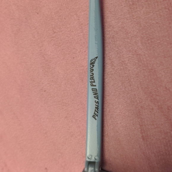 Petals and Peacocks Light Blue Cat Eyes Sunglasses - Picture 3 of 5